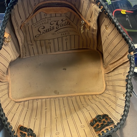 Boho fringe authentic Louis Vuitton monogram neverfull MM - Picture 3 of 8